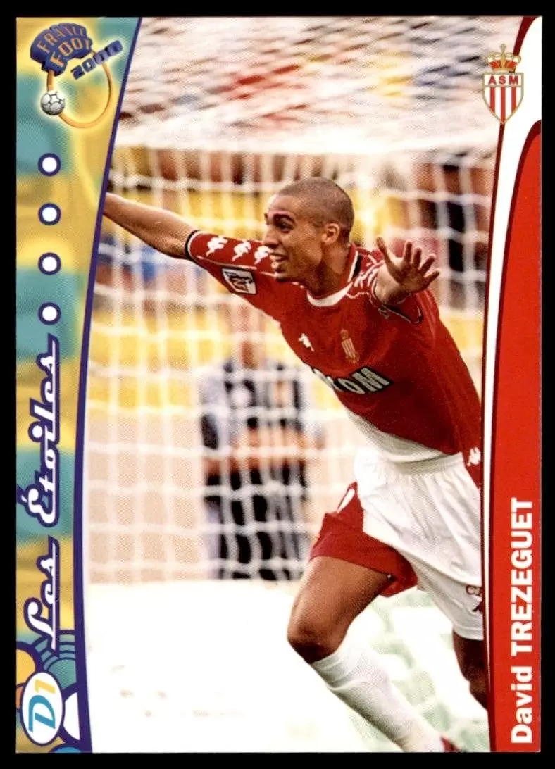 DS France Foot 1999-2000 Division 1 - David Trezeguet - AS Monaco - Les Etoiles