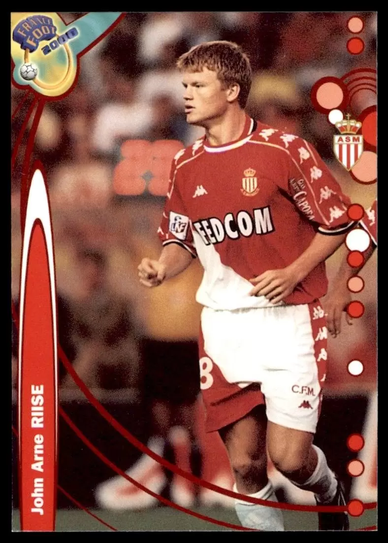 DS France Foot 1999-2000 Division 1 - John Arne Riise - AS Monaco