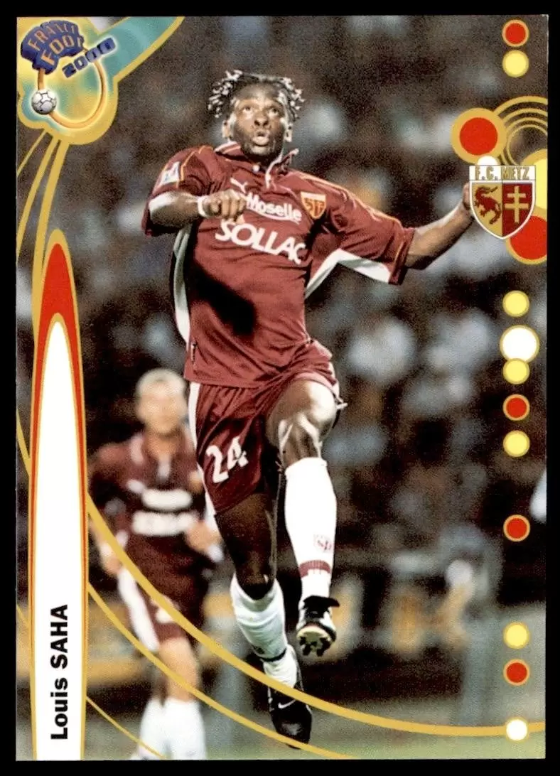 DS France Foot 1999-2000 Division 1 - Louis Saha - FC Metz