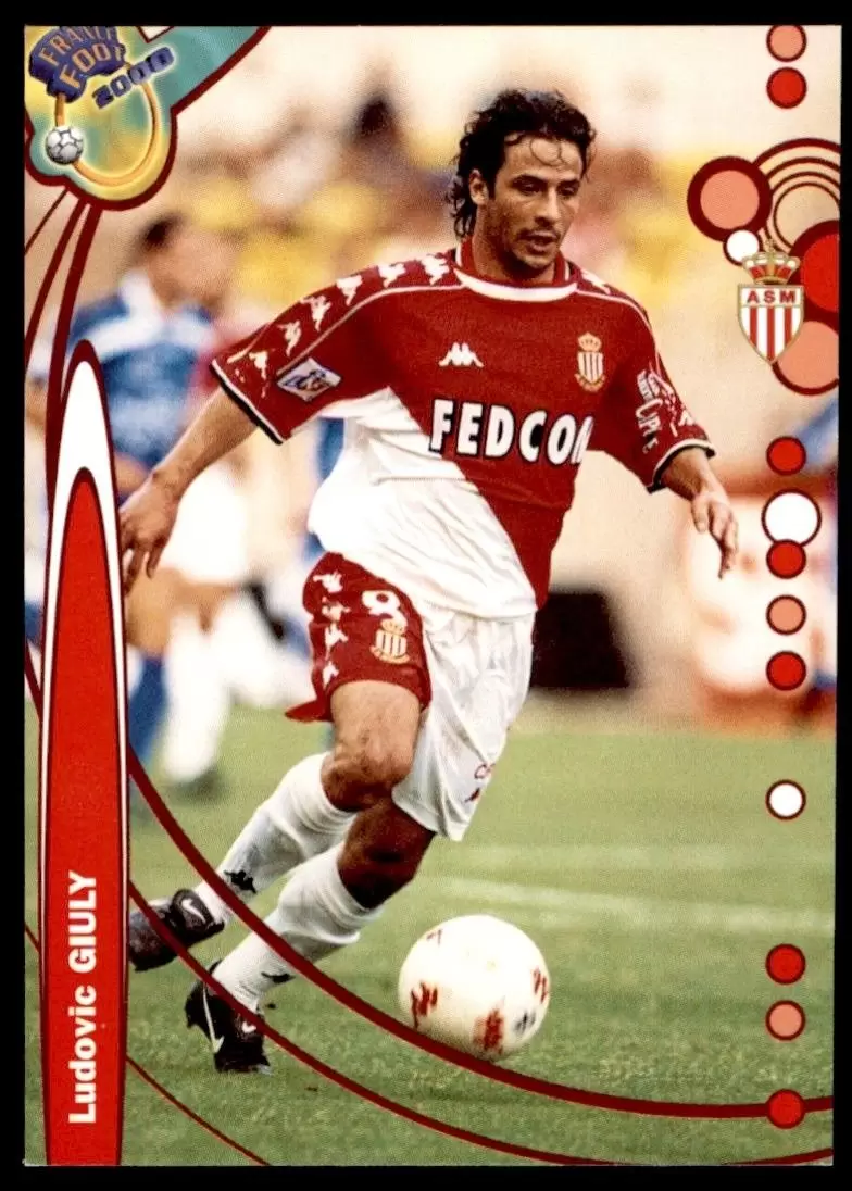 DS France Foot 1999-2000 Division 1 - Ludovic Giuly - Monaco