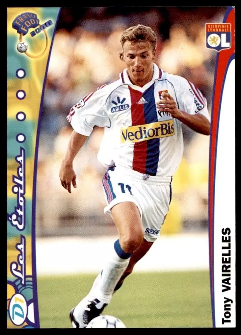 DS France Foot 1999-2000 Division 1 - Tony Vairelles - Lyon
