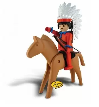 Playmobil Leblon Delienne - Le chef indien sur son cheval