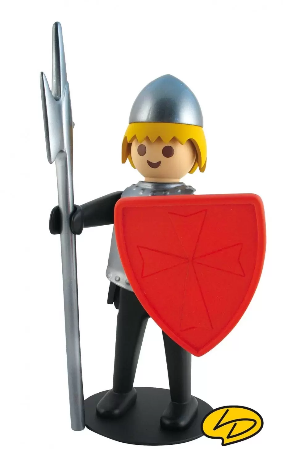 Playmobil Leblon Delienne - Le chevalier noir avec bouclier et lance
