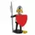 Le chevalier noir avec bouclier et lance