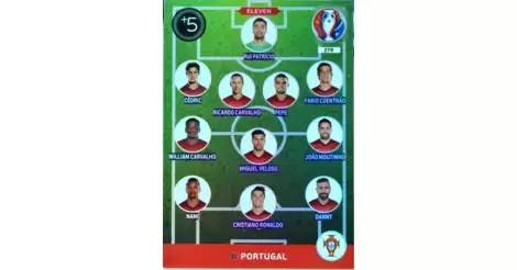 279 Eleven Team Portugal Bild Panini Adrenalyn Trading Card Fußball EM 2016 Nr 