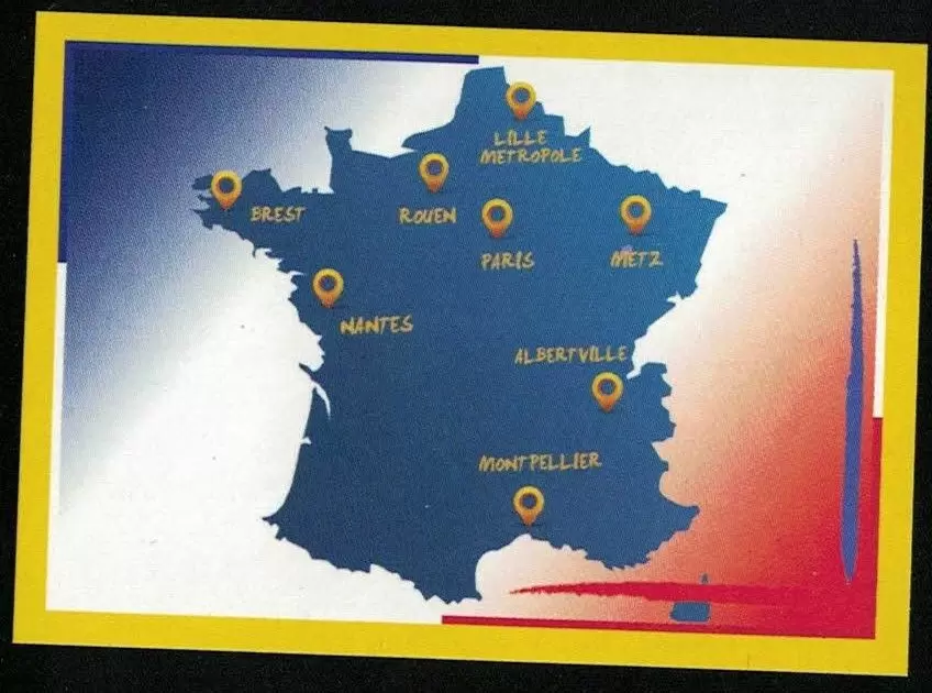 Handball France 2017 - Carte de France - Présentation du Championnat du Monde 2017