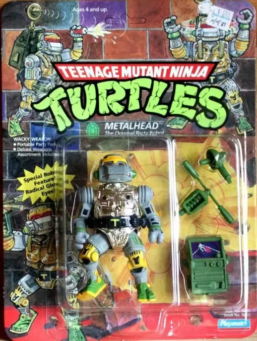 Vintage Hero Turtles 1989 Teenage Mutant Ninja Turtles Metalhead Gürtel