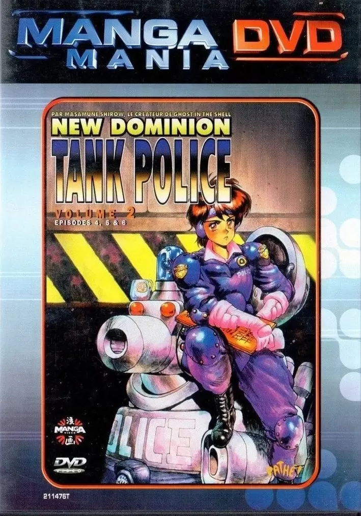 Manga Mania DVD - Tank Police New Dominion Volume 2