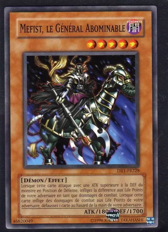 Sombre Révélation Volume 1 DR1 - Mefist, le Général Abominable