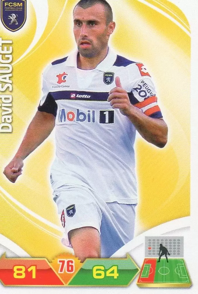 Adrenalyn XL 2012-2013 - David Sauget - Sochaux