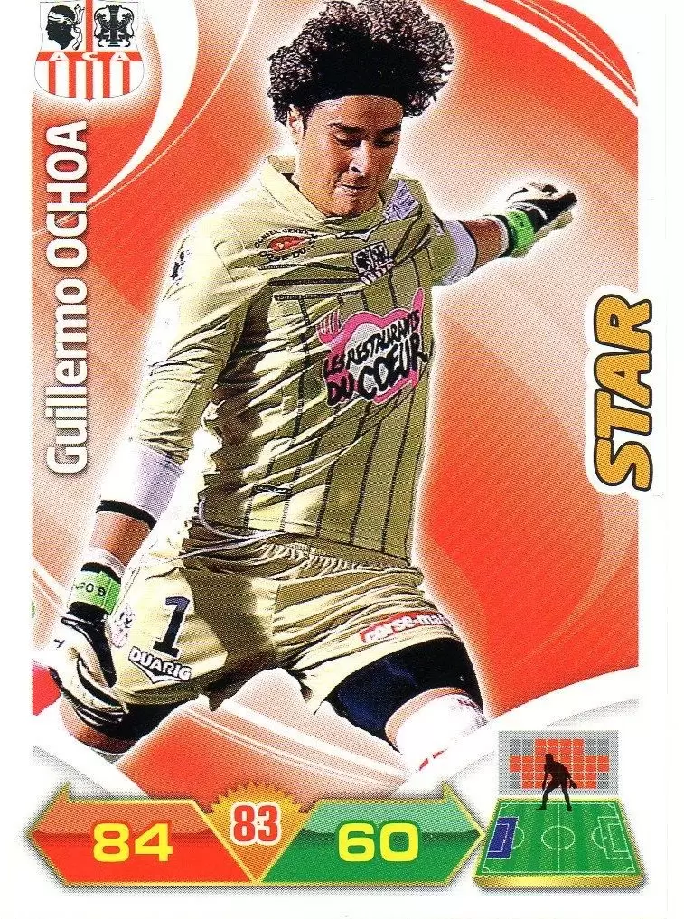 Adrenalyn XL 2012-2013 - Guillermo Ochoa - Ajaccio