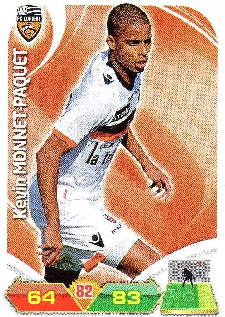 Adrenalyn XL 2012-2013 - Kevin Monnet-Paquet - Lorient