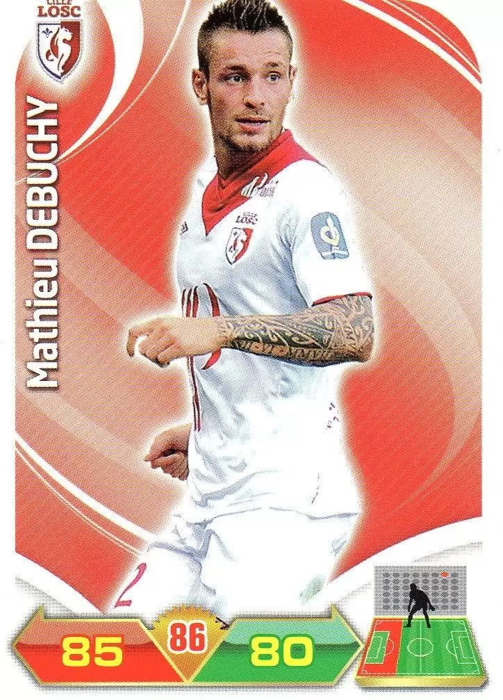 Adrenalyn XL 2012-2013 - Mathieu Debuchy - Lille