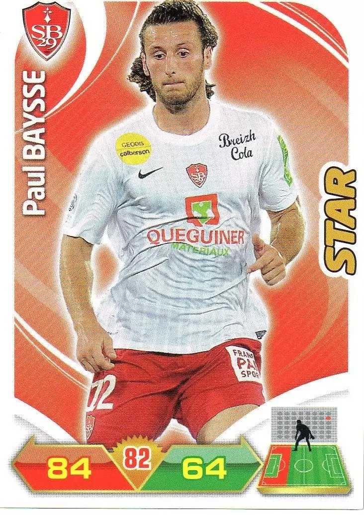 Adrenalyn XL 2012-2013 - Paul Baysse - Brest