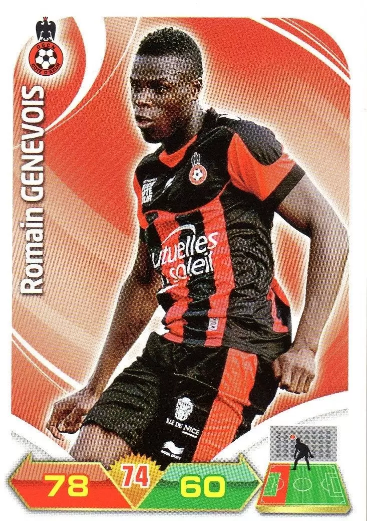 Adrenalyn XL 2012-2013 - Romain Genevois - Nice