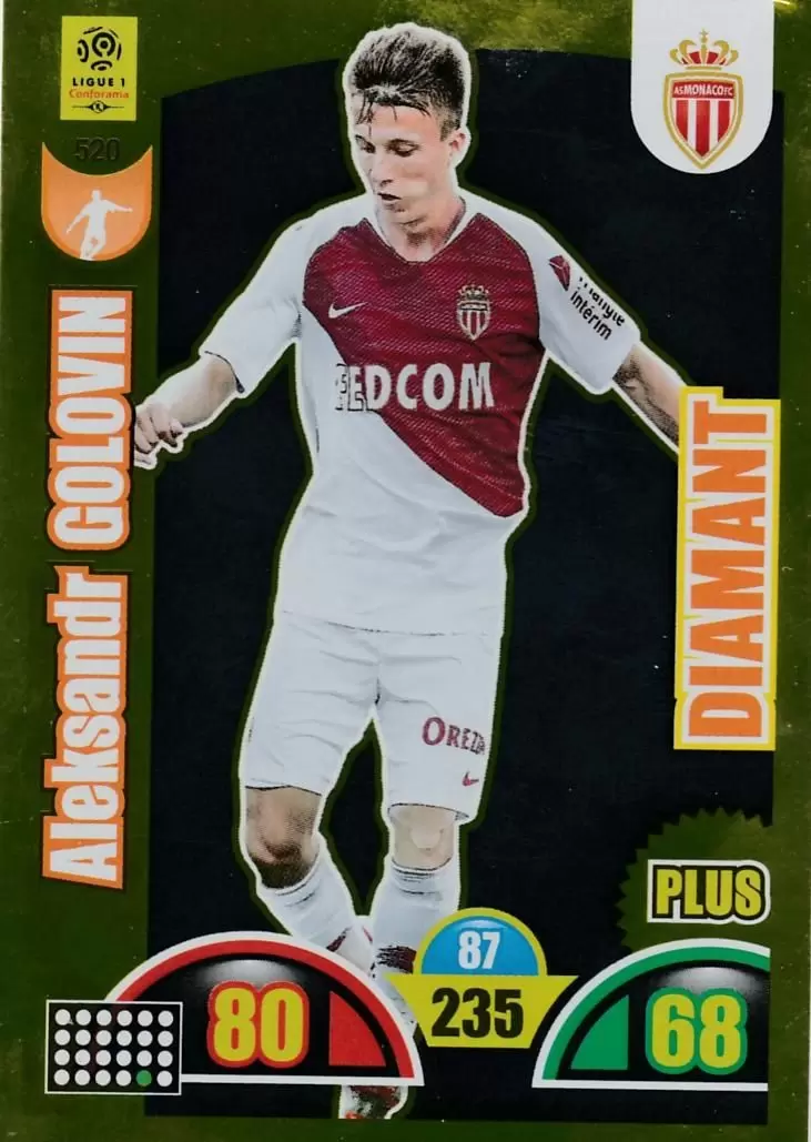 Adrenalyn XL : 2018-2019 (France) - Aleksandr Golovin - AS Monaco