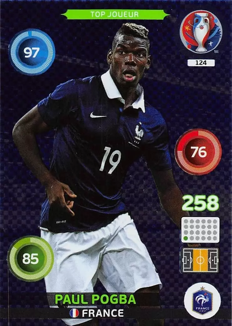 Adrenalyn XL - Euro 2016 - Paul Pogba - France