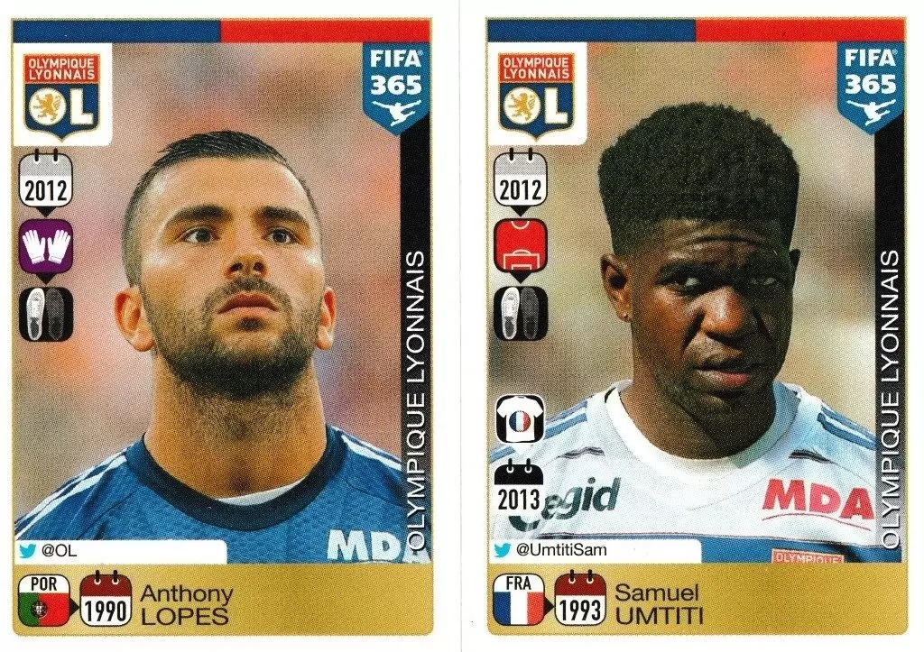 Fifa 365 2016 - Anthony Lopes / Samuel Umtiti - Lyon