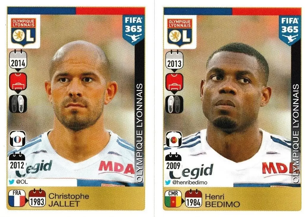 Fifa 365 2016 - Christophe Jallet / Henry Bedimo - Lyon