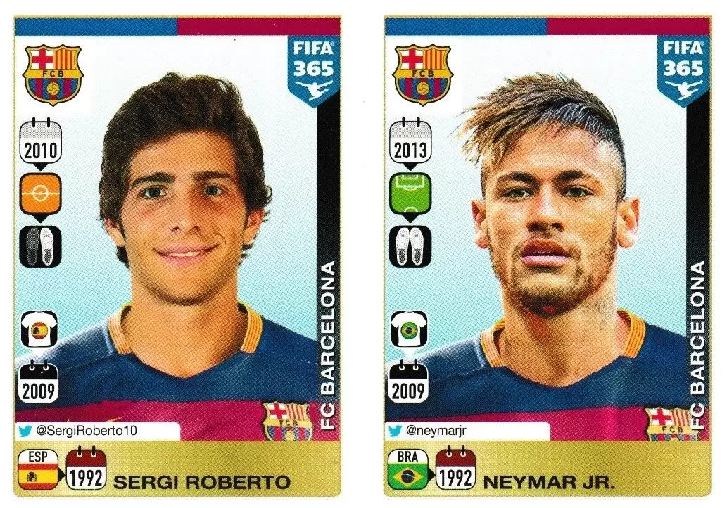 Fifa 365 2016 - Sergi Roberto - Neymar Jr. - FC Barcelona