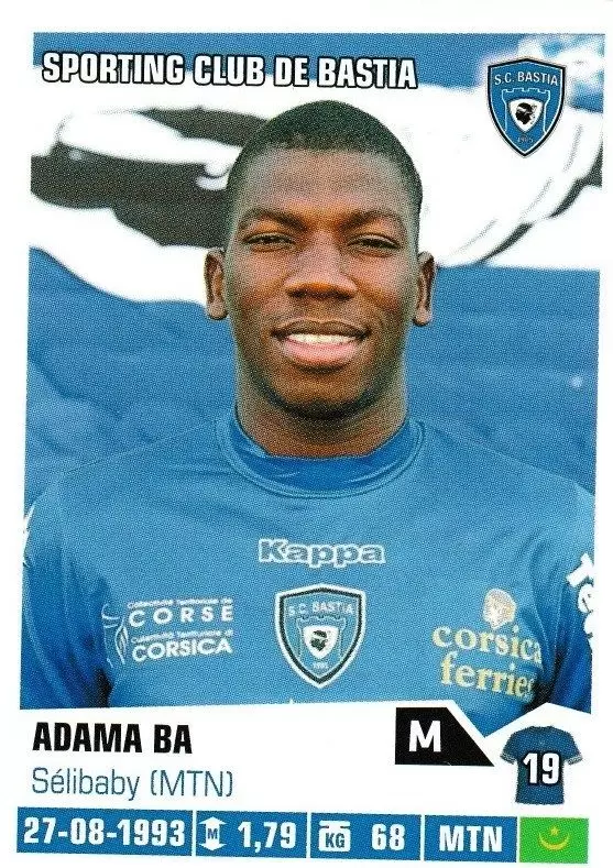 Foot 2013-2014 - Adama Ba - Sporting Club de Bastia