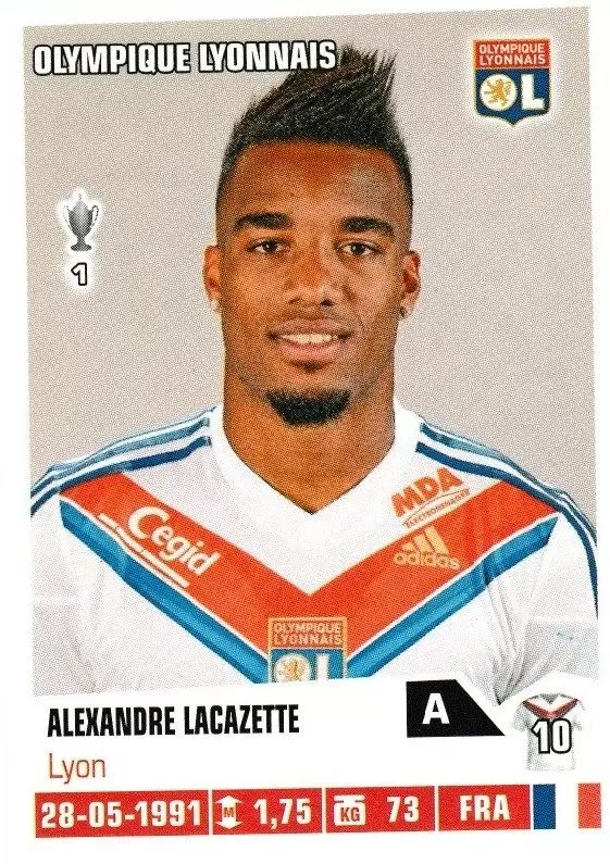 Foot 2013-2014 (France) - Alexandre Lacazette - Olympique Lyonnais