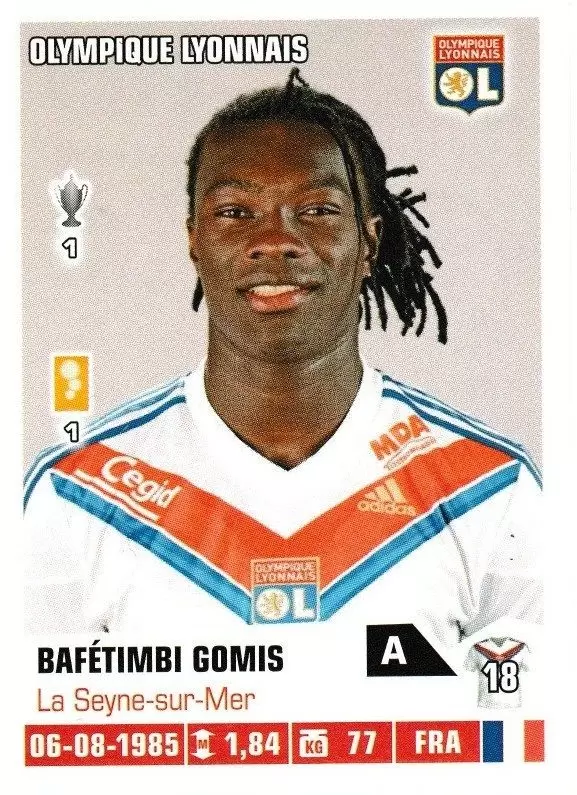 Foot 2013-2014 - Bafetimbi Gomis - Olympique Lyonnais