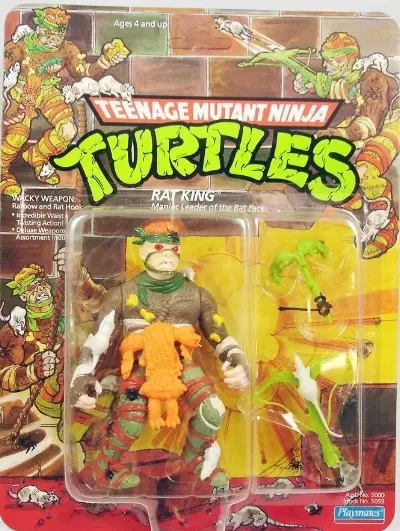 Vintage Teenage Mutant Ninja Turtles Action Figure Nickelodeon Era Rat King