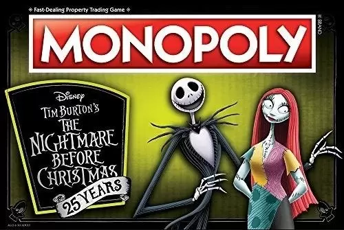 Monopoly Films & Séries TV - Monopoly Tim Burton\'s Nightmare Before Christmas (25 Years)