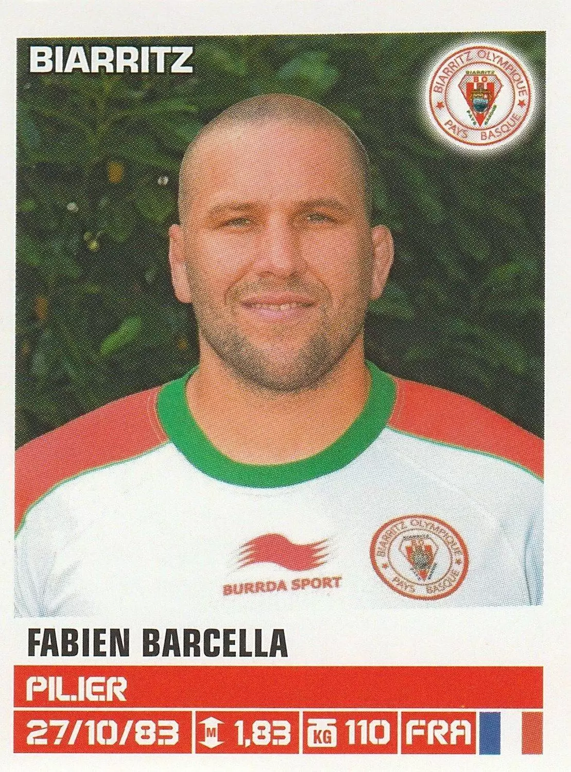 Rugby 2013 - 2014 - Fabien Barcella - Biarritz Olympique Pays Basque