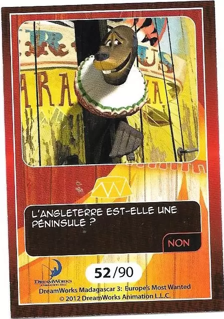 Le Collector Madagascar 3 (CORA / Match) - STEFANO ET MARTY - Question 4