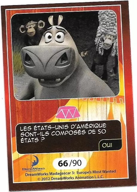 Le Collector Madagascar 3 (CORA / Match) - GLORIA - Question 4