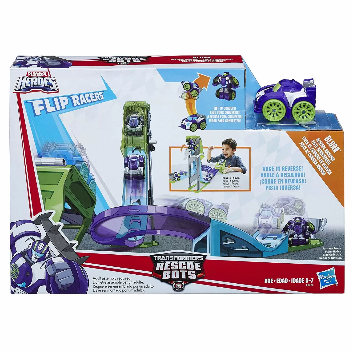 Transformers Rescue Bots - Blurr Reverse Raceway