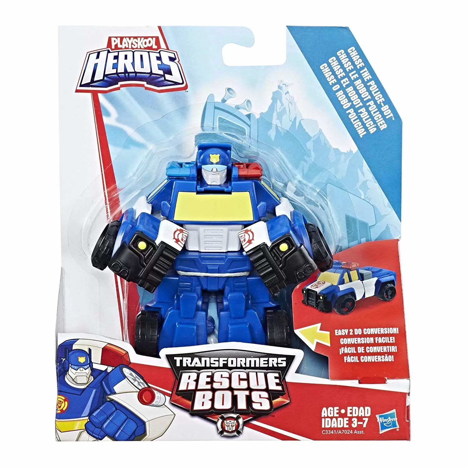 Transformers Rescue Bots - Chase The Police-Bot