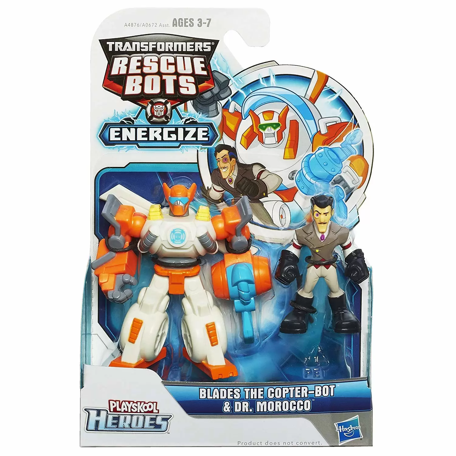 Transformers Rescue Bots - Energize - Blades The Copter-Bot & Dr. Morocco