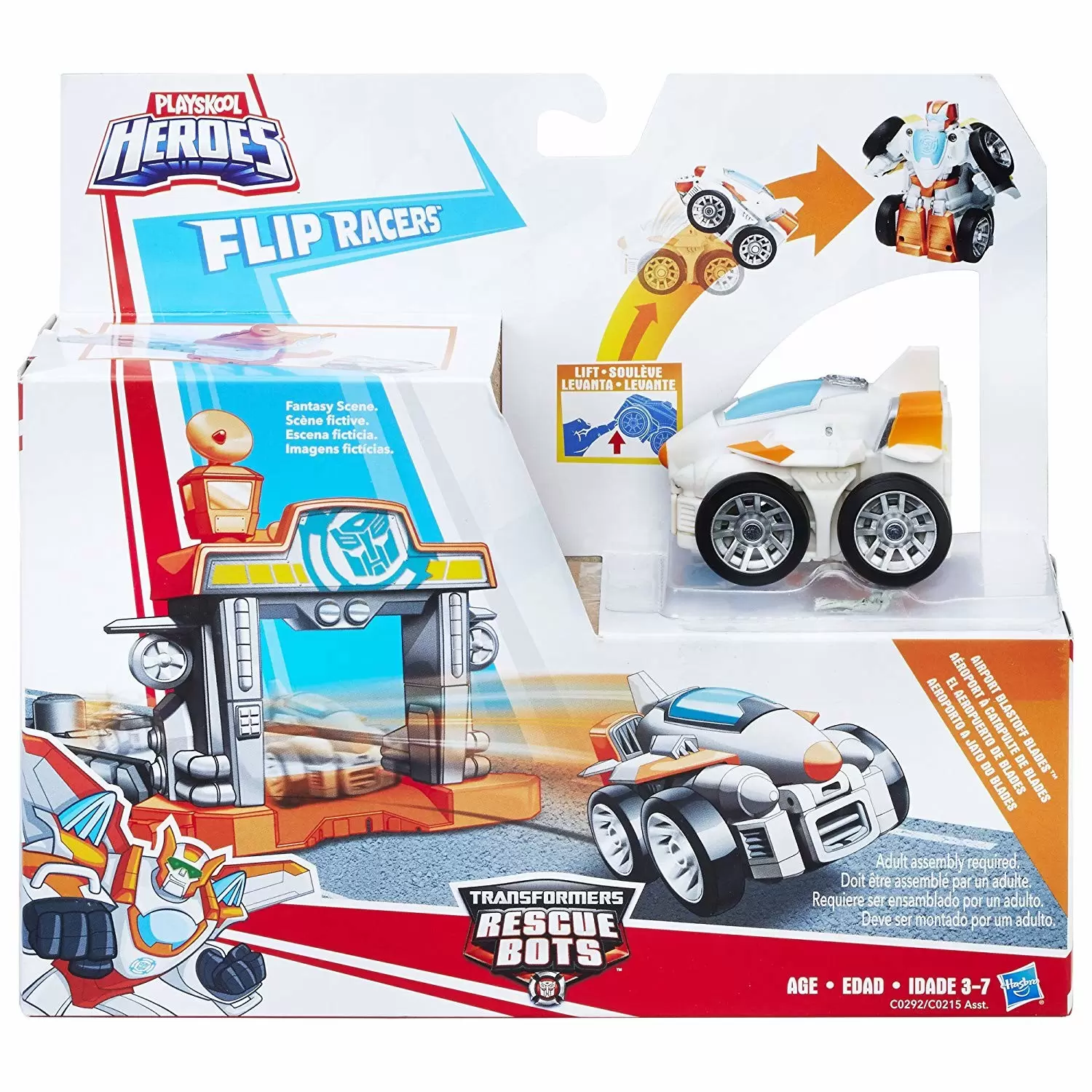 Transformers Rescue Bots - Flip Racers - Airport Blastoff Blades