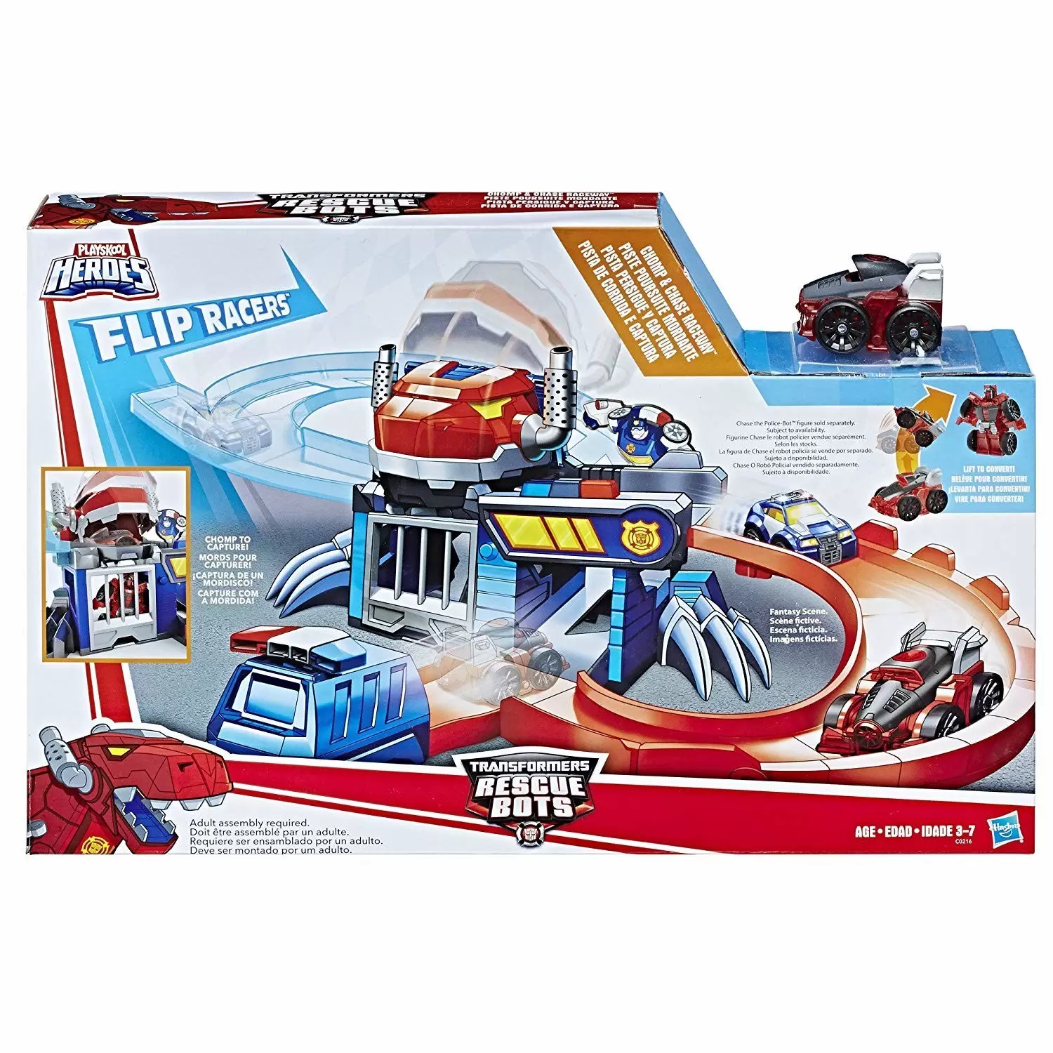 Transformers Rescue Bots - Flip Racers - Chomp & Chase Raceway