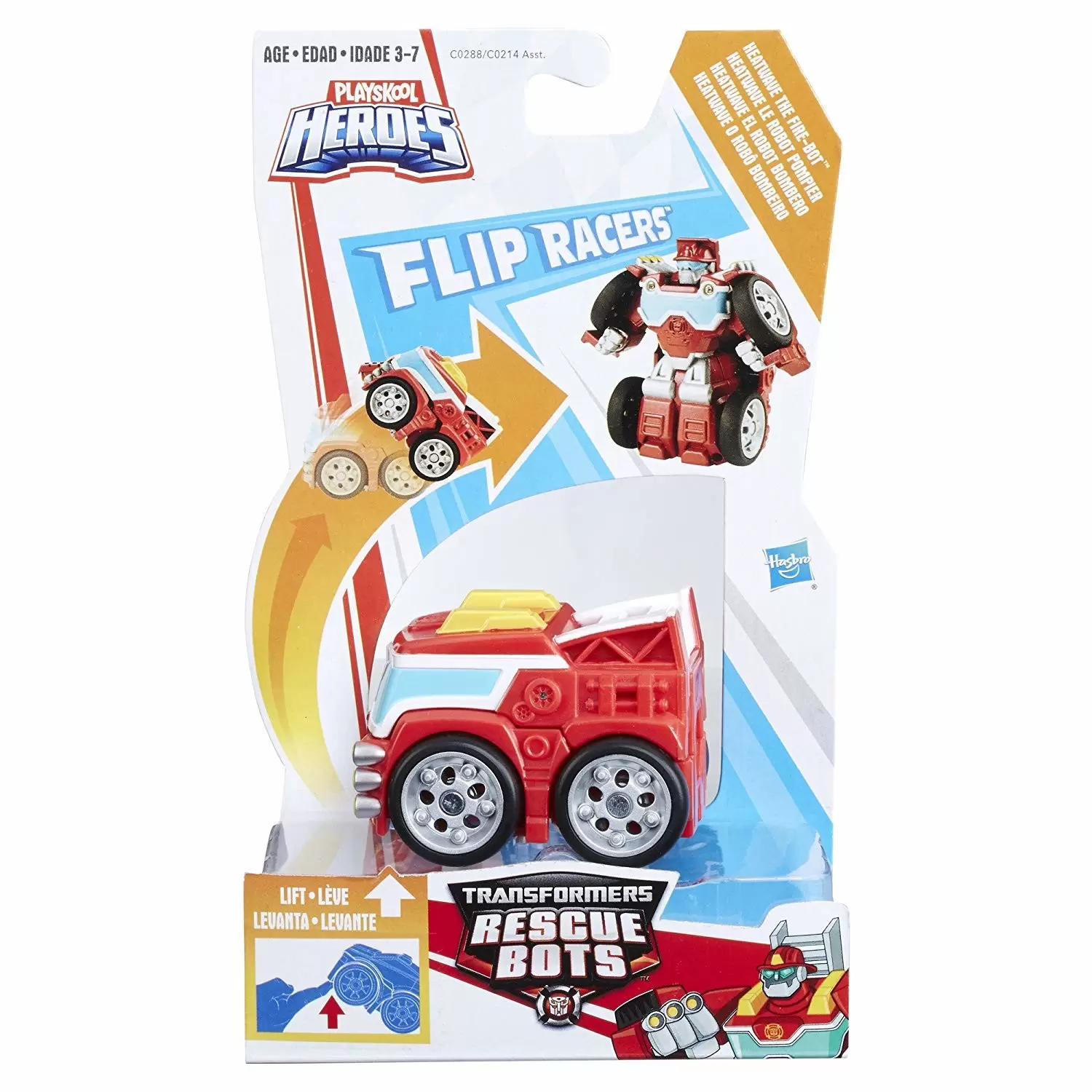 Transformers Rescue Bots - Flip Racers - Heatwave The Fire-Bot
