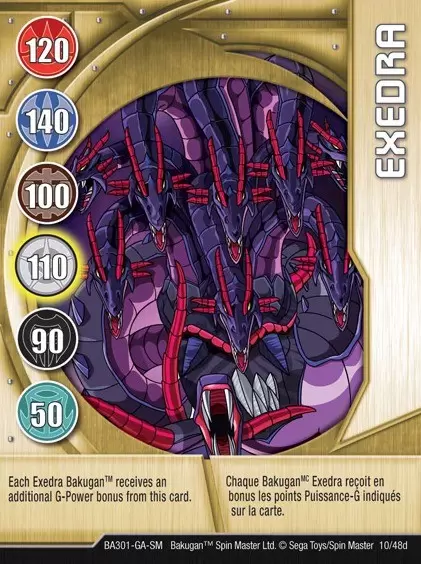 Bakugan Battle Brawlers Cards - Exedra