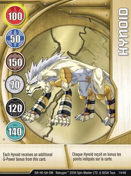 Bakugan Battle Brawlers Cards - Hynoid