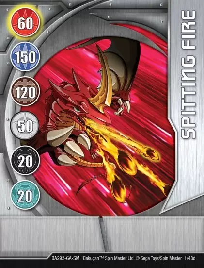 Bakugan Battle Brawlers Cards - Spitting Fire