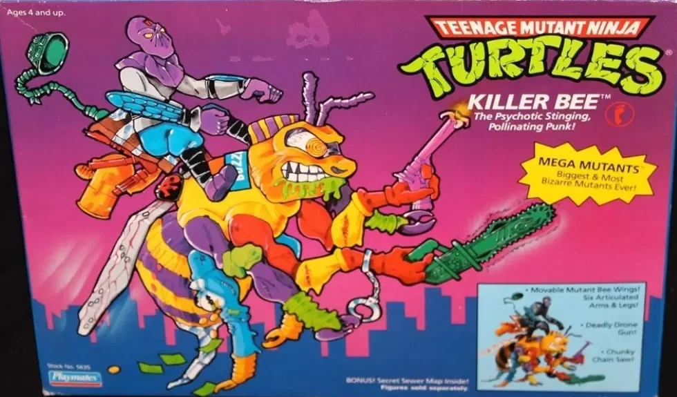 Vintage Teenage Mutant Ninja Turtles (TMNT) - Killer Bee
