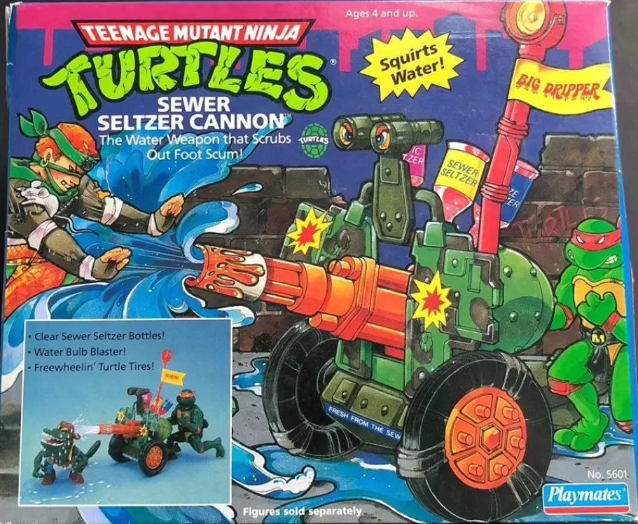 Vintage Teenage Mutant Ninja Turtles (TMNT) - Sewer Seltzer Cannon