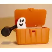 Ghost coming out of a chest