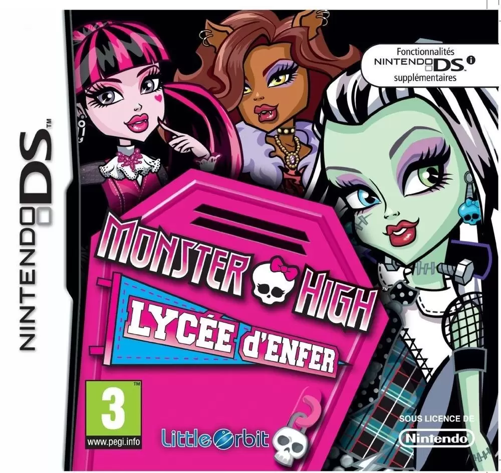 Jeux Nintendo DS - Monster High : Lycée d\'enfer