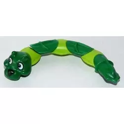 Serpent articulé vert