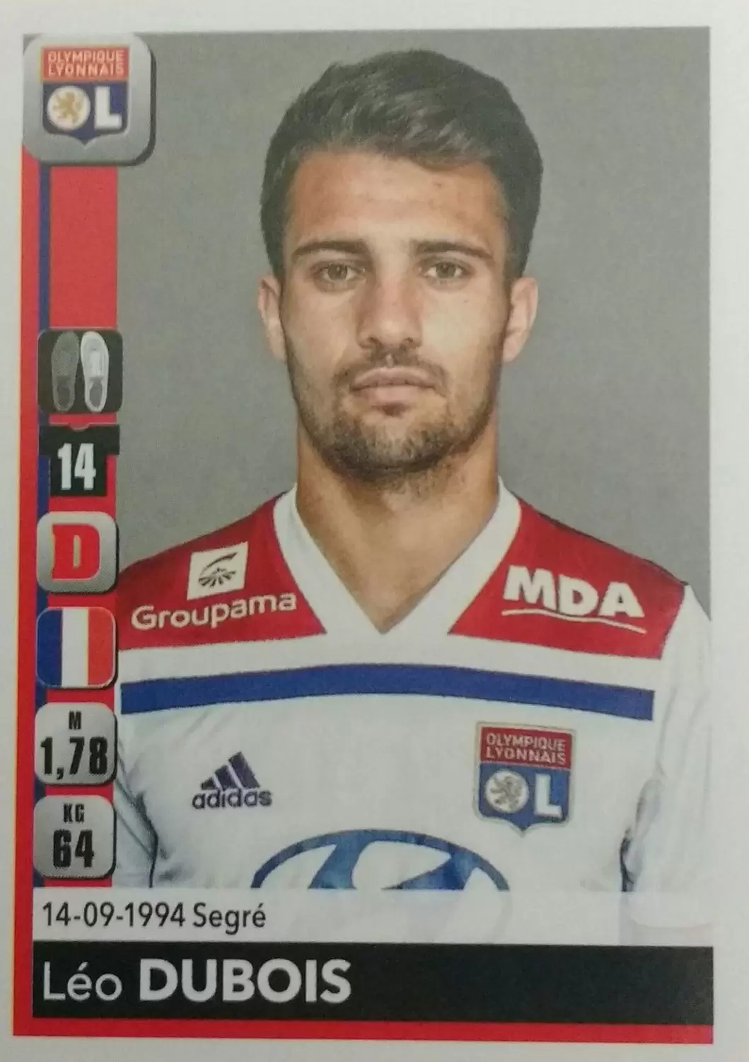Championnat de France 2018-2019 - Léo Dubois - Olympique Lyonnais