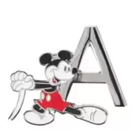 Disneyland Paris Pin's lettre A Mickey Mouse