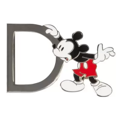Mickey Alphabet (Disneyland Paris) - Disneyland Paris Pin\'s lettre D Mickey Mouse