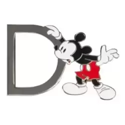 Disneyland Paris Pin's lettre D Mickey Mouse